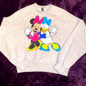 Minnie Mouse & Daisy Duck Cropped Crewneck